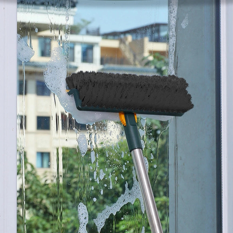 Ergonomic 3-in-1 Rotating Floor Scrub Brush